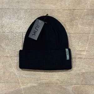 NWT Junk Headband Knit Black Beanie OS